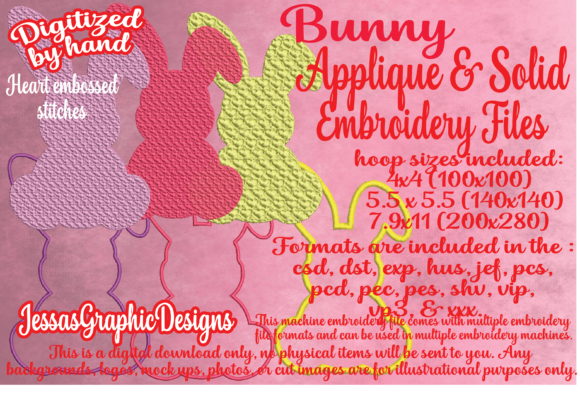 Bunny Applique Solid Bunny Review for Business Merch