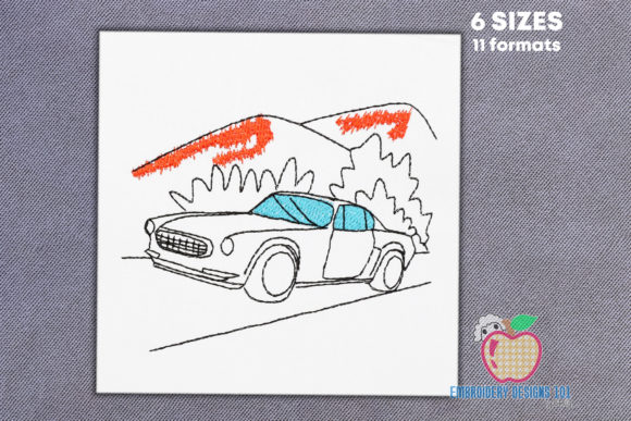 Car Parking on Countryside Embroidery Review