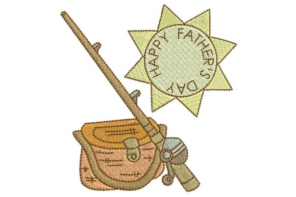 Father’s Day Fishing Embroidery