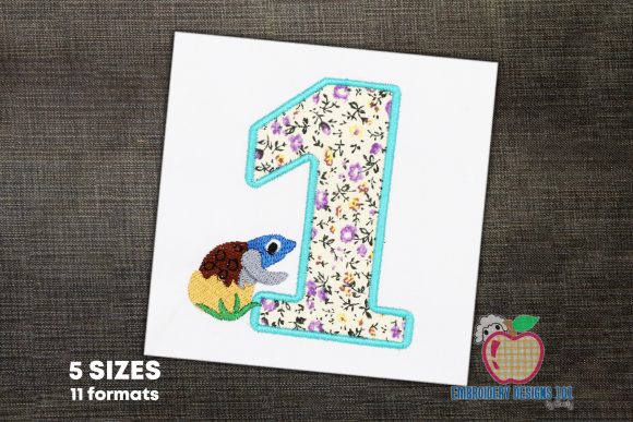 First Birthday Baby Turtle Embroidery Design Review