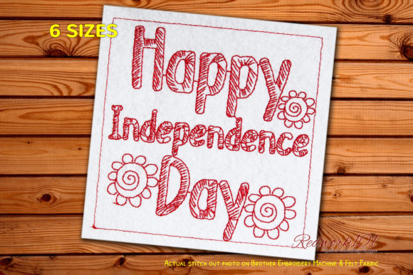 Happy Independence Day with Floral Embroidery Review