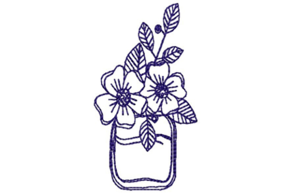 Outlined Flowers Embroidery Review