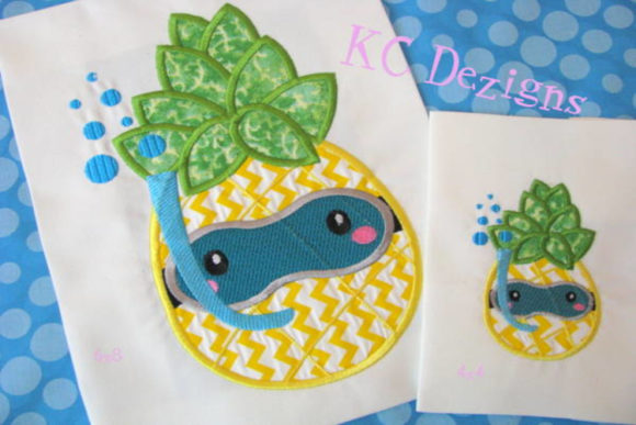 Pineapple with Swimming Mask Applique Review