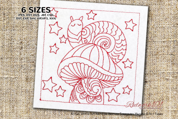 Snail on Mushroom Embroidery Design Review