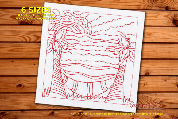 Summer Redwork Embroidery Review for Apparel Projects