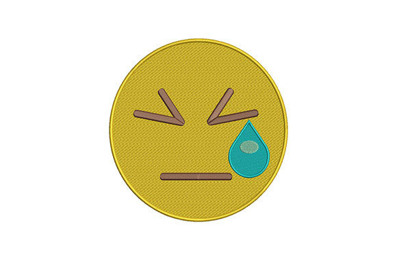 Tear Face Yellow Emoji Embroidery Review
