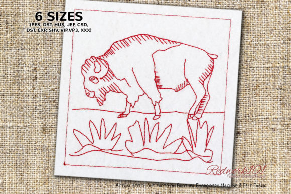 Wild Bison on Field Embroidery Review
